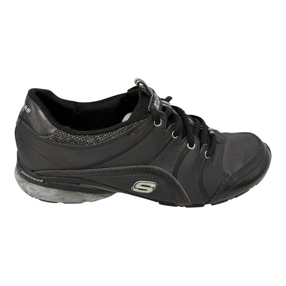 Skechers Sport Women Black Fashion Sneakers Lace Up SN 11670 Size 8 - Picture 3 of 7